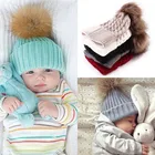 Зимняя теплая шапка для новорожденных, вязаная крючком шапка для мальчиков и девочек, бини зимняя теплая