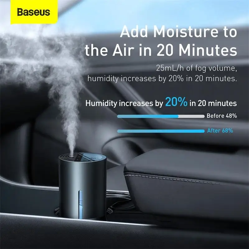 Увлажнитель-увлажнитель воздуха Baseus с цифровым дисплеем USB для дома испаритель