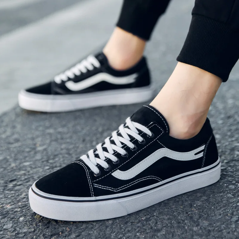 

Men's Sport Shoes Casual Canvas Sneakers Fashion Comfortable Sneakers Flat Casual School Shoes Trainers Men Running Sneakers