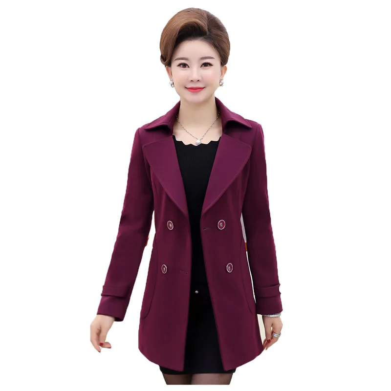 Тренчкот женский осенне зимний свободная ветровка с длинным рукавом воротником