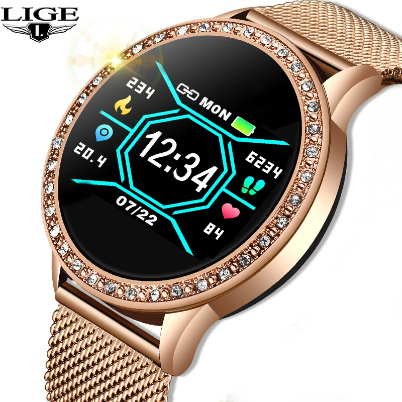 

Смарт-часы женские, с тонометром, пульсометром, фитнес-трекером