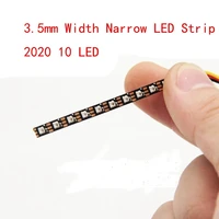 5pcs 3 5mm width ws2812 flexibleled strip board chip 5v with 10 2020 led rgb ic built in 50mm length for whoop fpv racing
