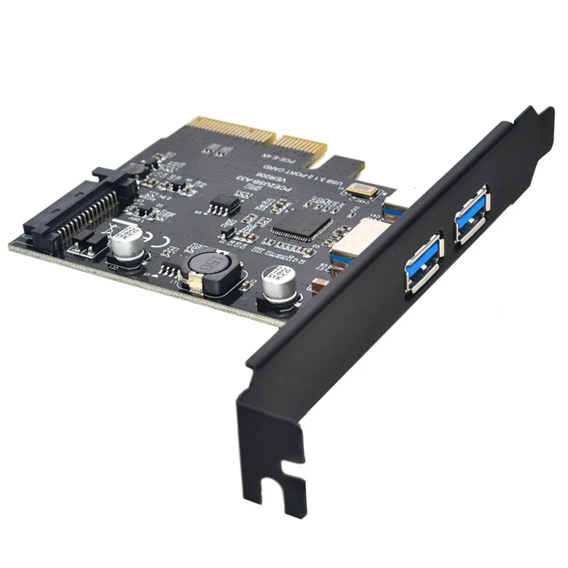 Добавьте на карточках SuperSpeed 10 Гбит/с USB 3 1 2 Порты и разъёмы PCI E карты 15pin SATA