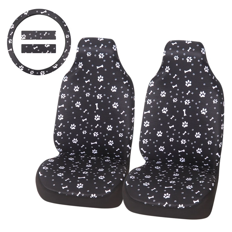 

5pcs Fabric Car Seat Cover Universal Car Accessories Car Seat Cover Set for Car Seat Protector Interior Automobiles Seat Covers