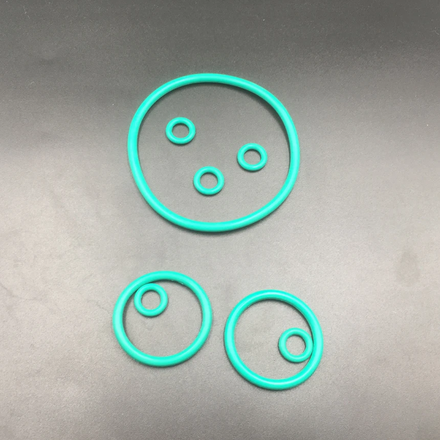 

9mm 10mm 11mm 12mm 16mm 24mm Outside Diameter OD 1.2mm Thickness Green FKM FPM FR Fluororubber Seal Washer O Ring Gasket