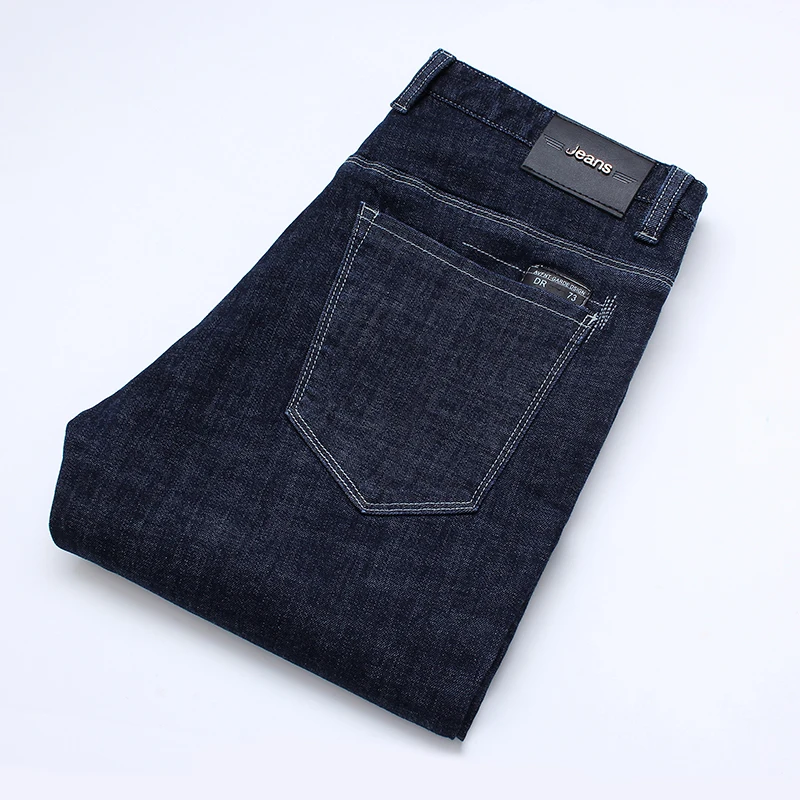 

2020 Autumn Winter Fashion jeans Business Slim fit jeans Plus Size 40 42 44 46