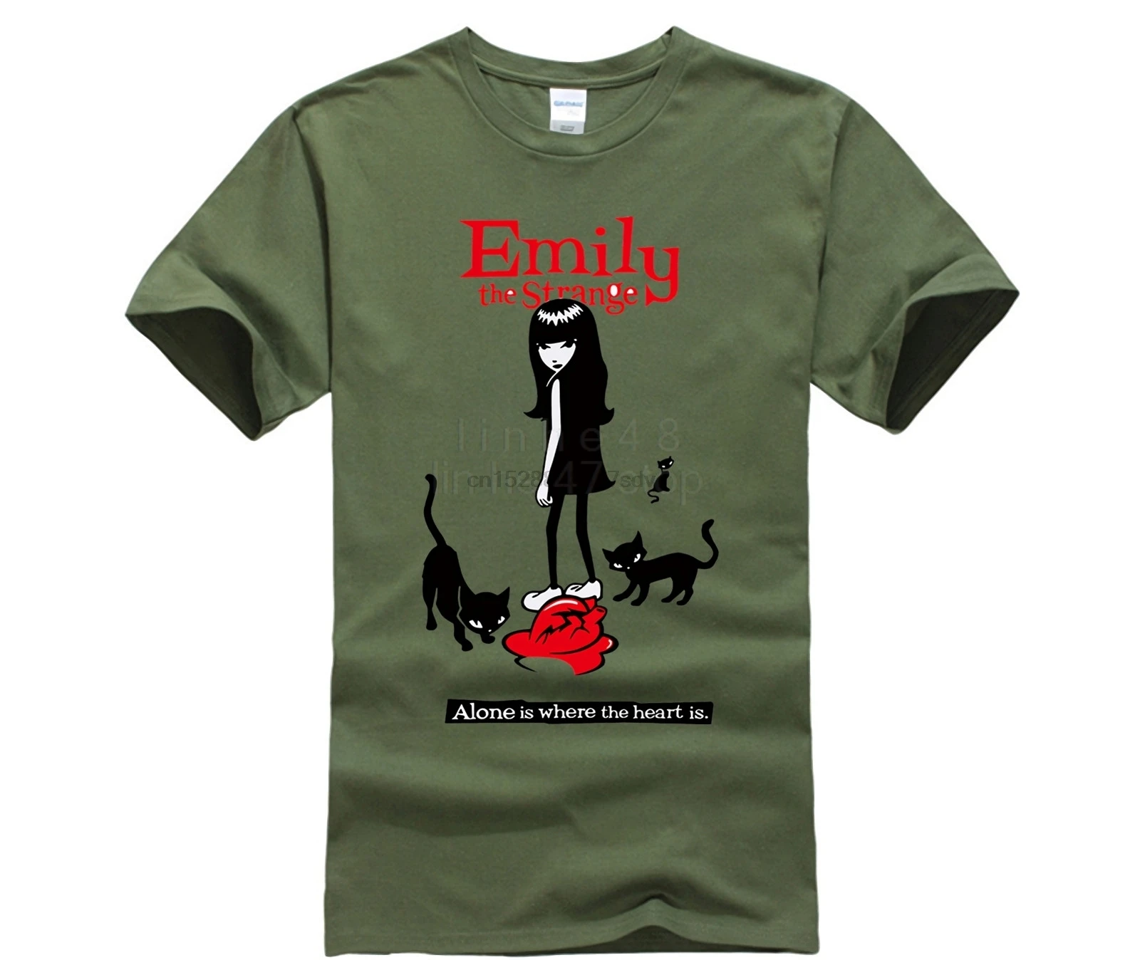 

Футболка Эмили странная, Хлопковая мужская футболка, новая футболка, женская модная футболка унисекс