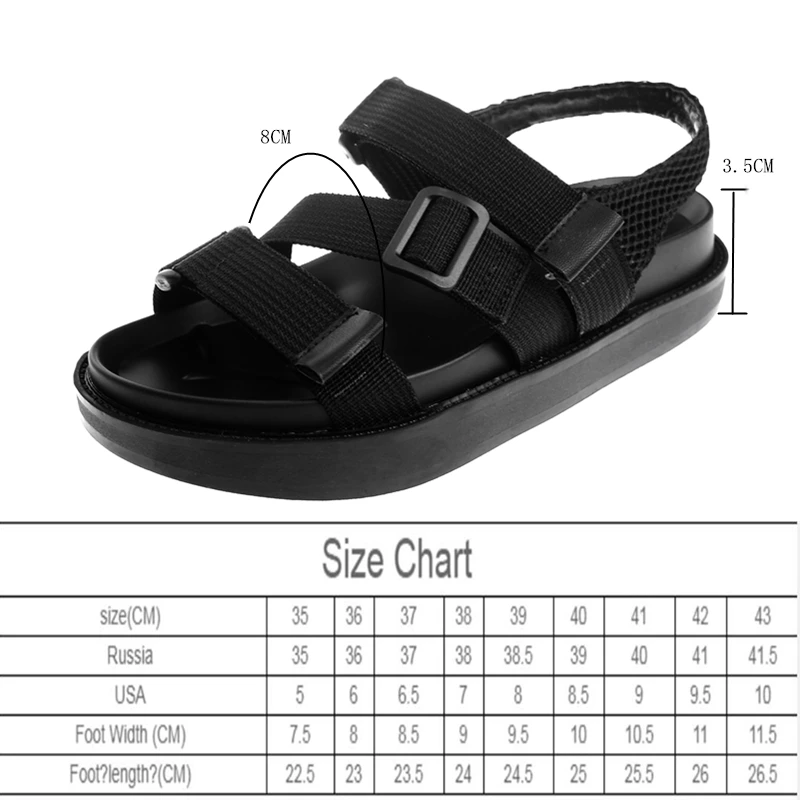 Женские сандалии AIYUQI повседневные пляжные в римском стиле на толстой подошве