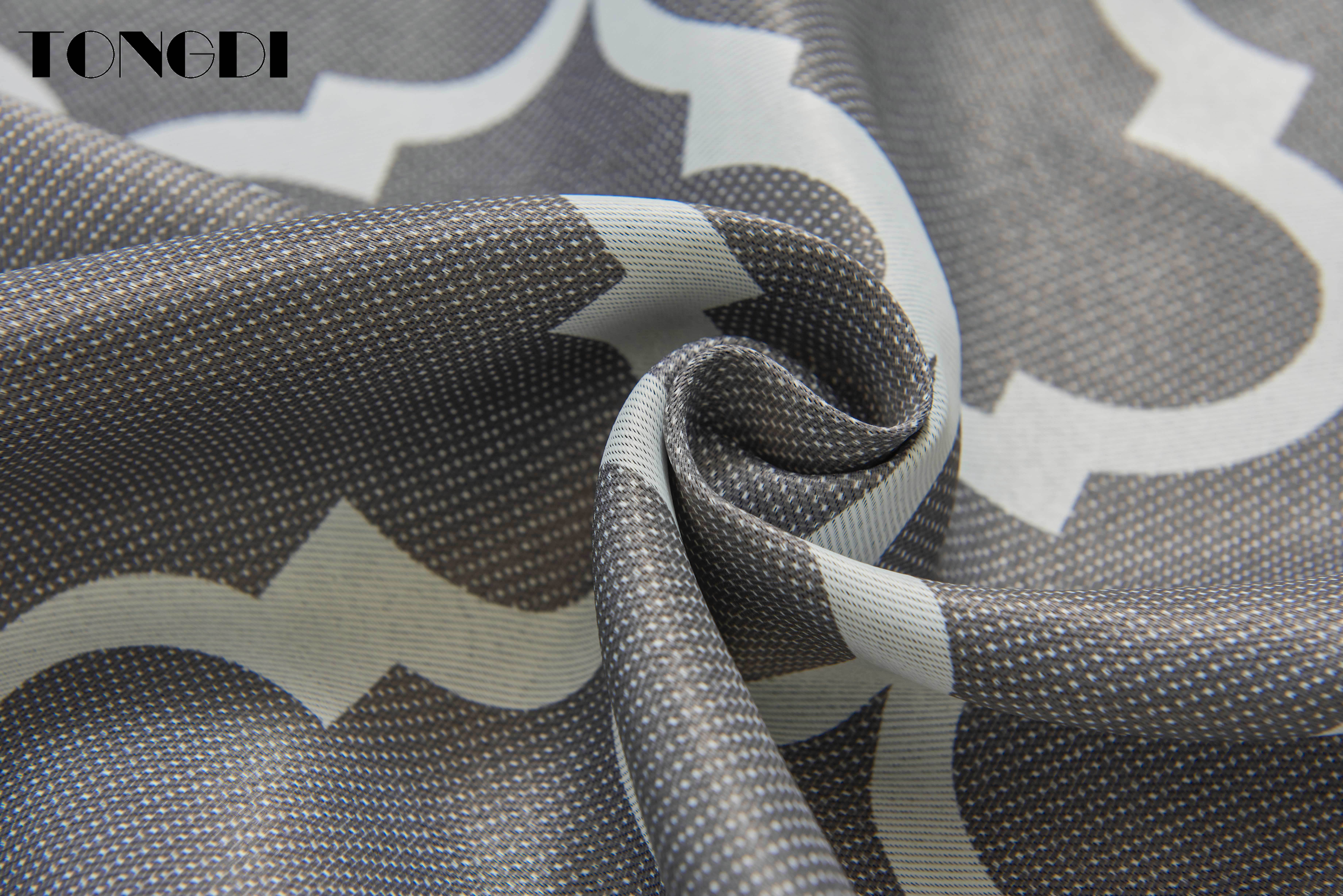 Светонепроницаемые шторы TONGDI с принтом современные сетчатые панели