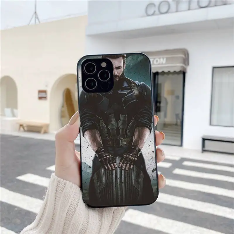 

Phone Case For Iphone 6 6s 7 8 Plus XR X XS XSmax 11 12 Pro Mini Max Soft Steve Rogers Captain Cover America