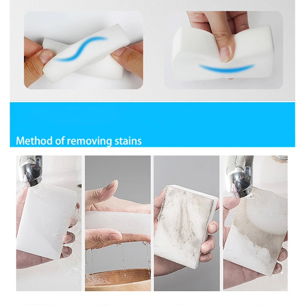 100 шт./лот меламиновая губка волшебная ластик кухонная моющее средство нано для