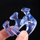 Разделители для пальцев ног, гибкие, мягкие, силиконовые, педикюрные, многоразовые, моющиеся, разделители для ног, разделители для пальцев ног, нанесение лака для ногтей