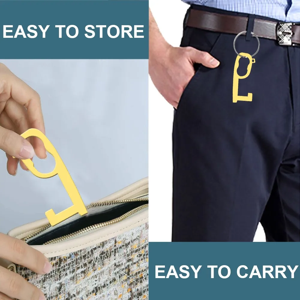 Портативный латунный дверной Открыватель портативный пресс инструмент для