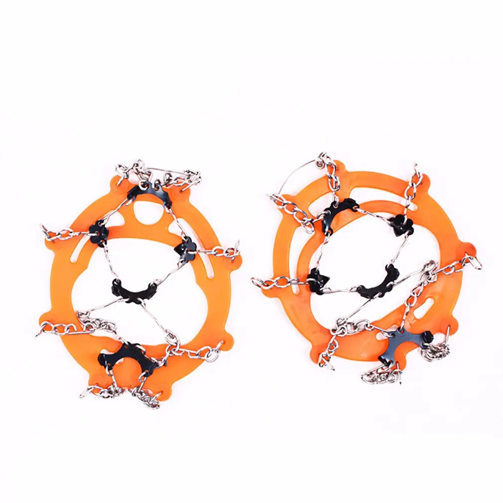 

Snow Non Slip Climbing Crampons Cleats Shoe Cover Ice Gripper For Spikes Hiking Winter Manganese Steel Outdoor Cleats Overshoes