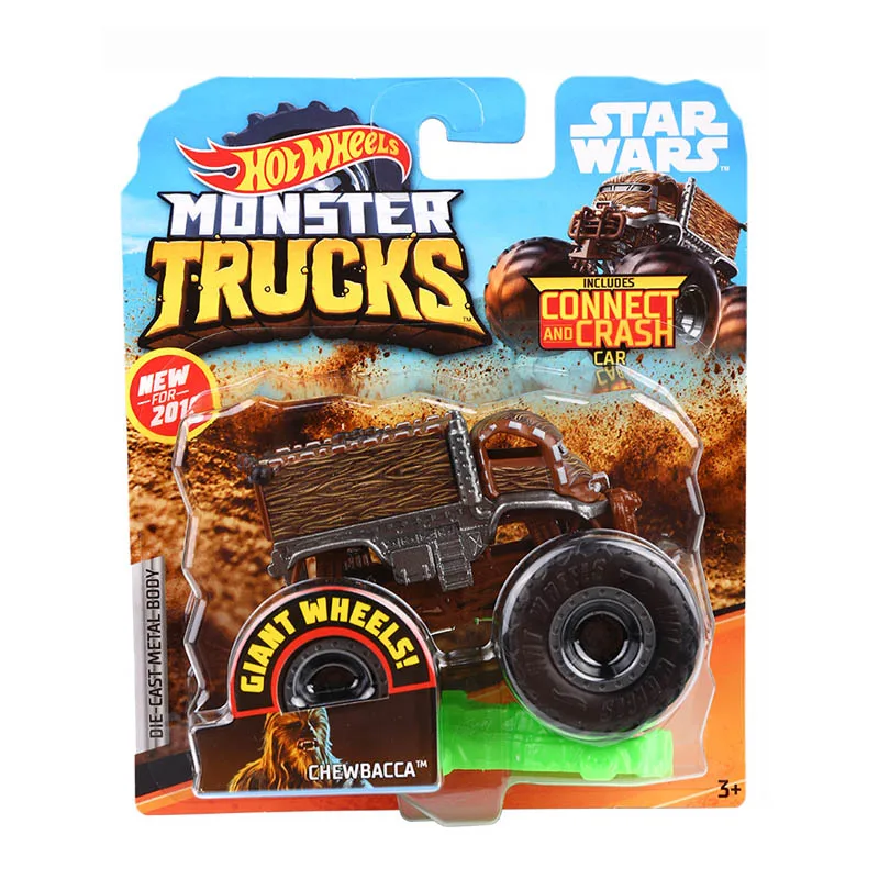 CHEWBACCA Hot Wheels Металлический Игрушечный Автомобиль Monster Trucks ассортимент для больших шин автомобилей Разрушитель FYJ44 Hotwheels Lover коллекция для мальчиков - Цвет: CHEWBACCA