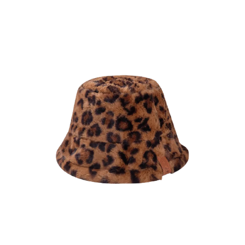 

Winter Women Velvet Bucket Hats Leopard Print Warm Caps Girls Casual Plush Panama Hat Zebra Pattern Fisherman Hats Travling Cap