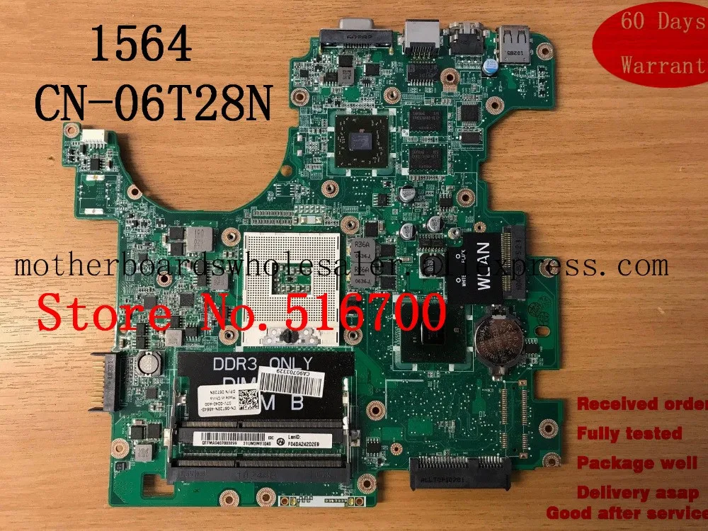 Материнская плата для ноутбука Dell Inspiron 1564 материнская CN 06T28N 6T28N