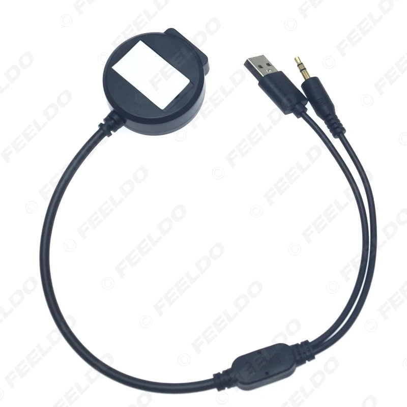FEELDO автомобильный беспроводной Bluetooth модуль приемник AUX 3 5 мм разъем и USB