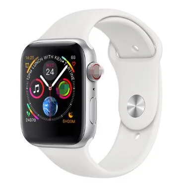 IWO 12 Смарт-часы IWO 11 10 Plus версия Smartwatch с ЭКГ пульсометром IWO 8 Plus Smartwatch для Apple Android Phone - Цвет: Серебристый