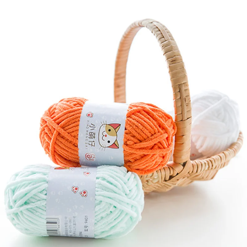 50g/Ball DIY Knitting Yarn Wool Line Baby Scarf Hat Soft Thickness Lanas Crochet Thread Chunky Wholesale Freeshipping Dropship
