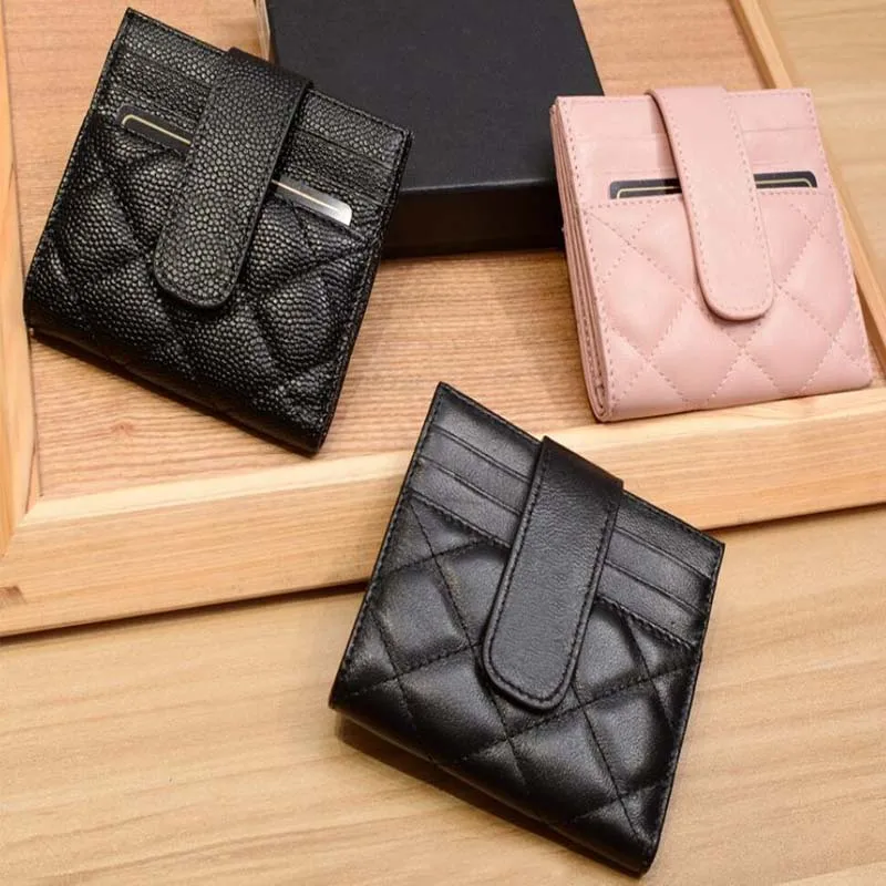 

New Year Popular Luxury Men & Women Top Quality Card Holder Square Coin Wallet Casual Fashion With Original Brand Box