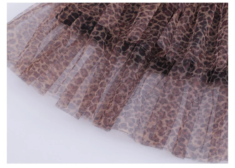 Весенне-летняя многослойная юбка для девочек детская модная длинная юбка-пачка