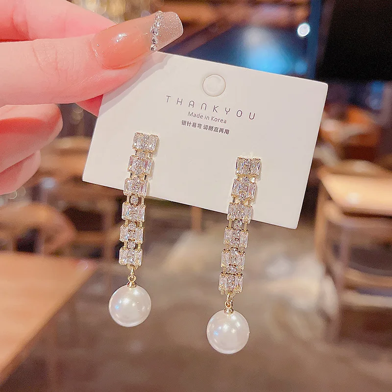 

Korean Fashion Jewelry Exaggerated Flower Tassel Earrings Temperament Banquet Jewelry Temperament Statement Earrings For Women