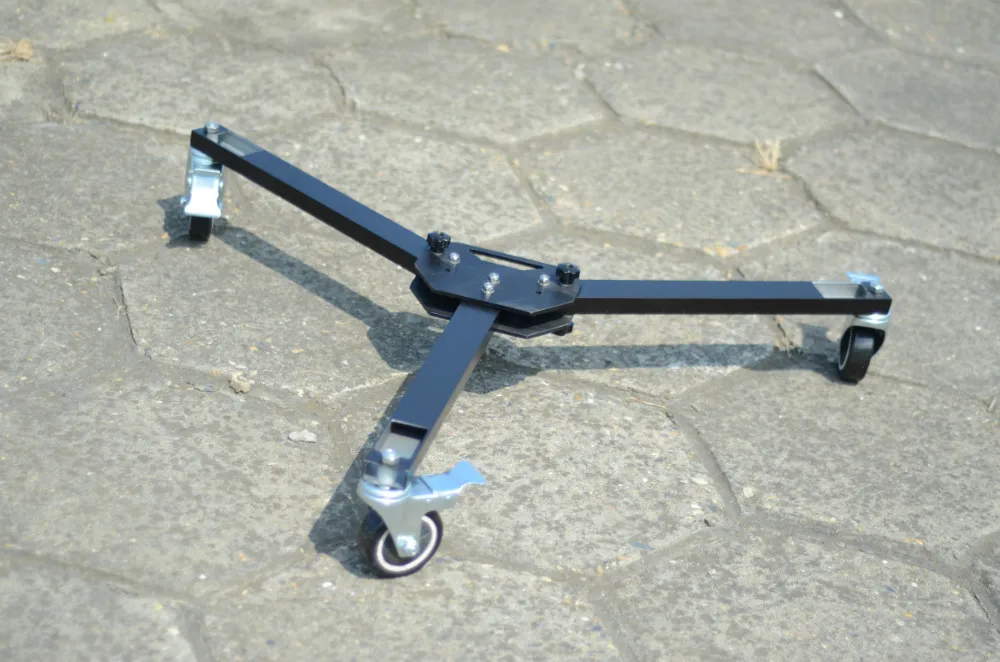 

Professional Universal Folding 3 Wheels Dolly + Tripod For Crane Jib Camera Track