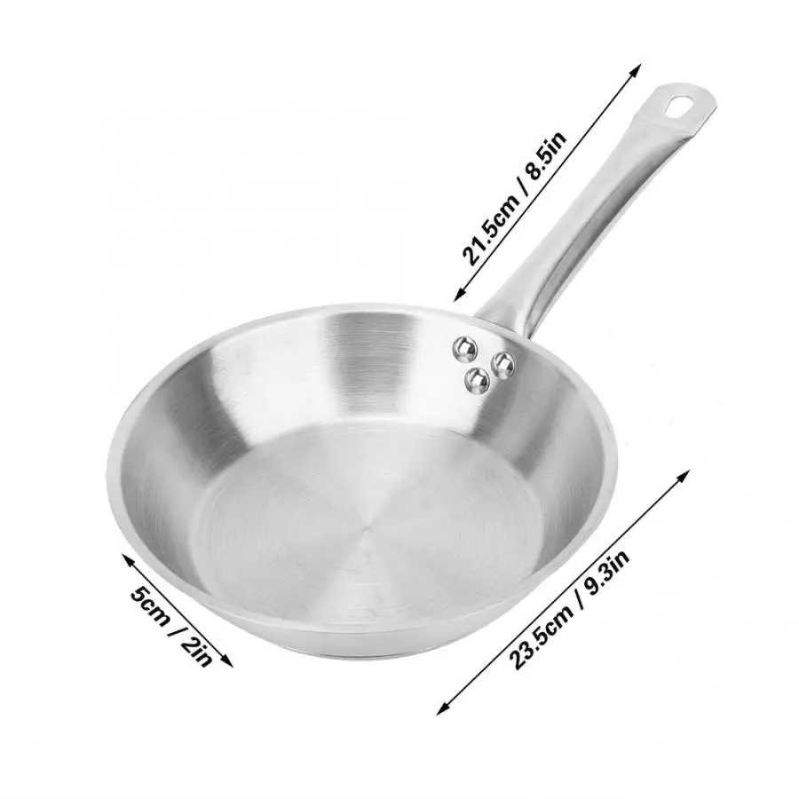 Сковорода ВОК из нержавеющей стали диаметр 23 5 см|Сковороды| |