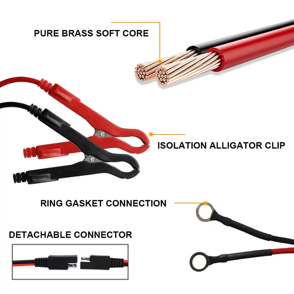Полностью автоматическое 5 амперное умное зарядное устройство для мотоциклов 12 В