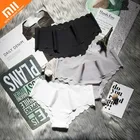 Трусы-стринги Xiaomi женские бесшовные, шелковые однотонные дышащие, пикантное нижнее белье, 3 шт.