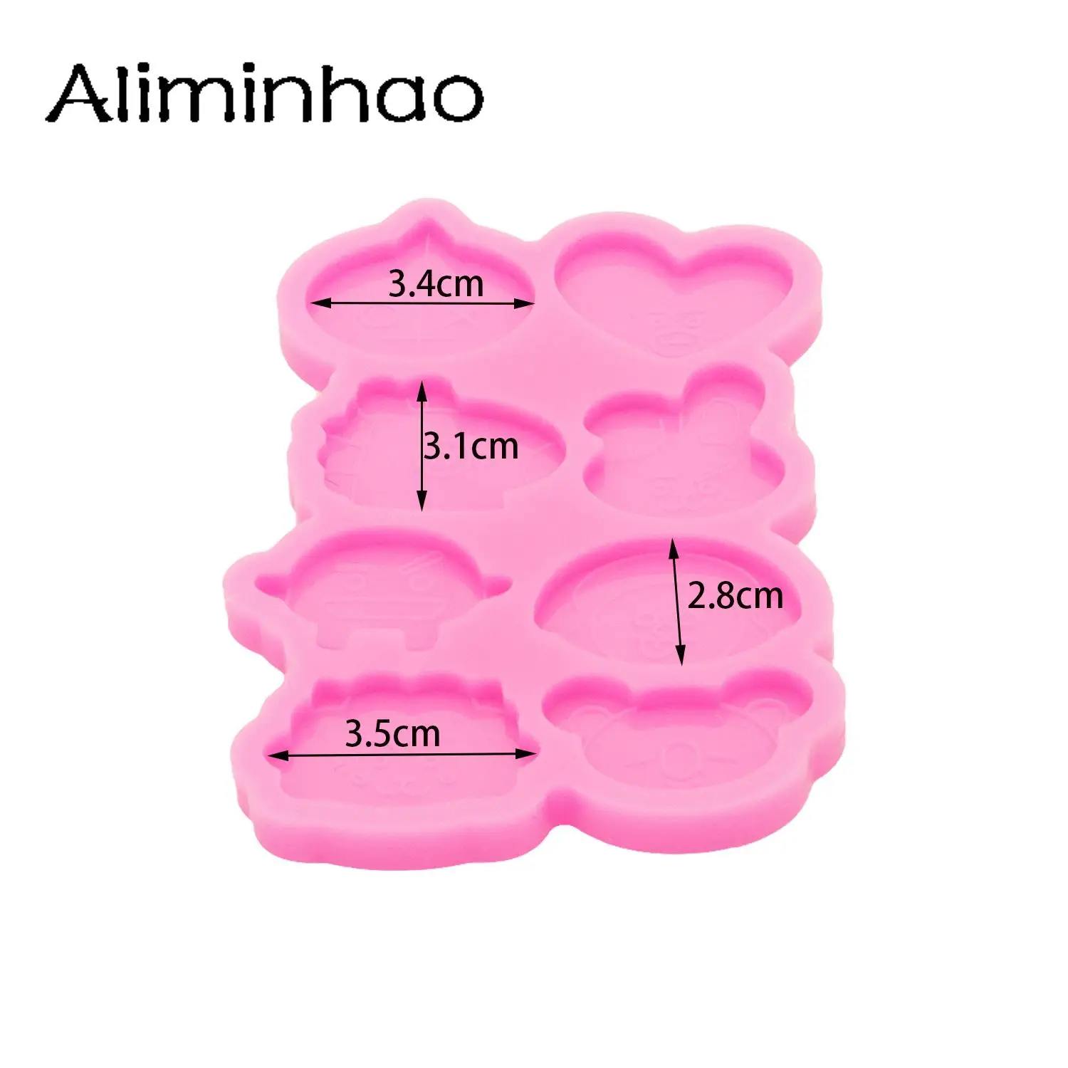 Глянцевая силиконовая форма для телефона с мультяшным кроликом DY1172 поделки из