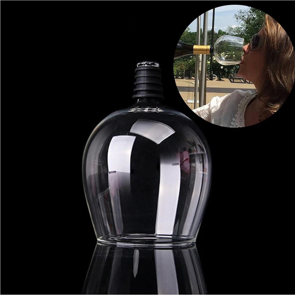 Творческий красное вино Стекло Бесплатная доставка Прозрачный прямой доступ к