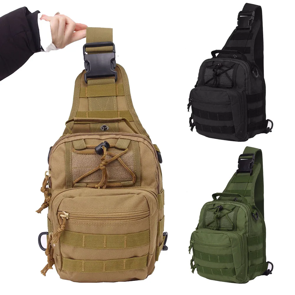 Тактическая Сумка Военная Molle пакет рыболовные походные рюкзаки охотничьи сумки спортивный нагрудный слинг рюкзак на плечо альпинистский рюкзак