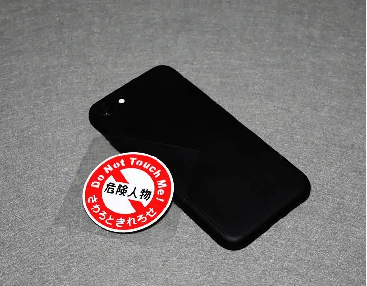 Предупреждение не прикасайтесь к мне опасным человеком Стикеры Смешные японские