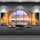 5 панелей интересный закат морской пейзаж художественная роспись плакат Современное украшение для дома Гостиная Холст HD печать картина плакат