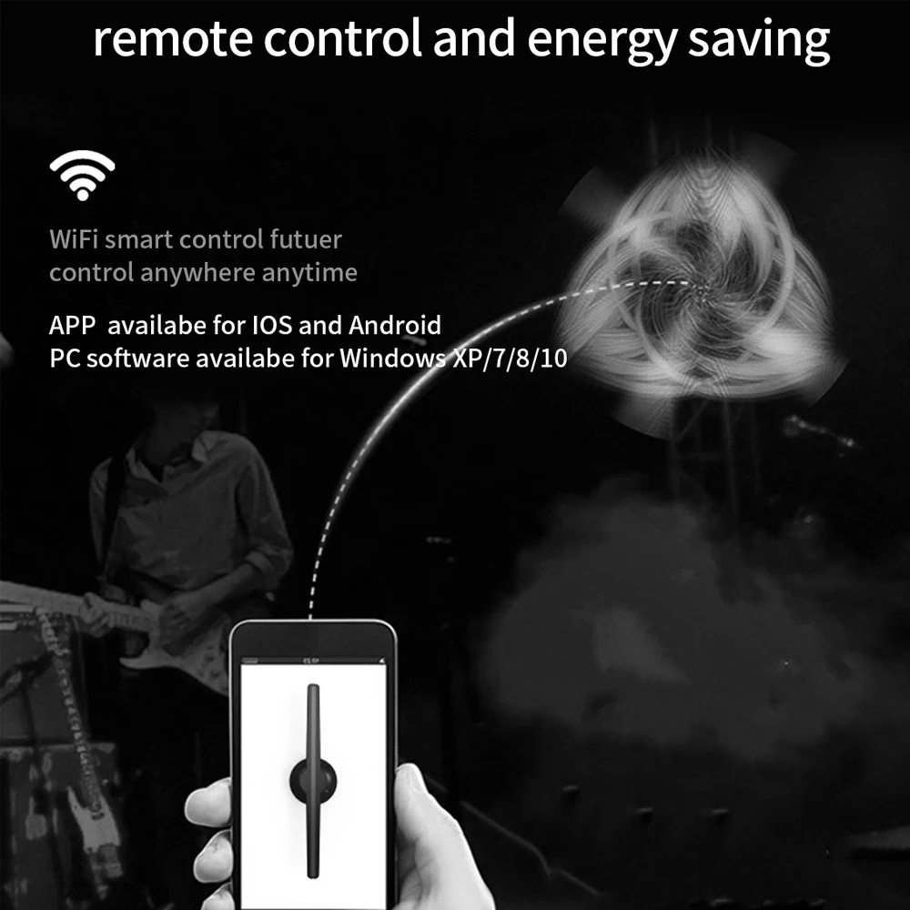 3D голографический дисплей светодиодный вентилятор рекламная машина стерео