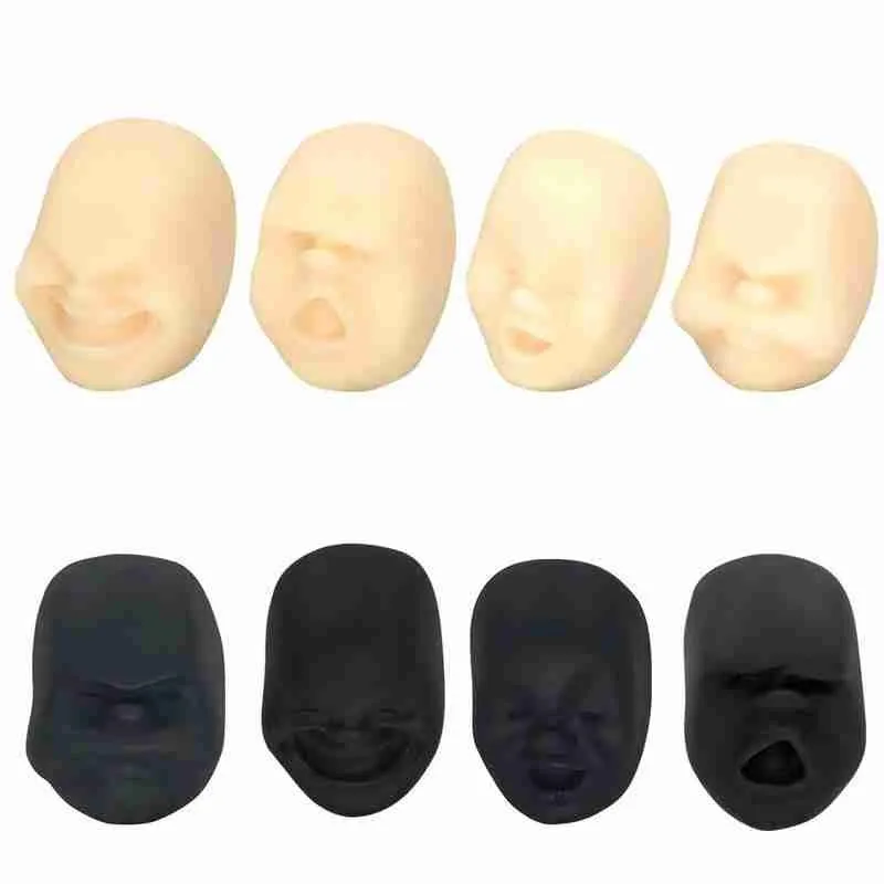 

1pc Fun Novelty Antistress Ball Toy Human Face Emotion Vent Ball Resin Relax Doll Adult Stress Relieve Novelty Toys Gift