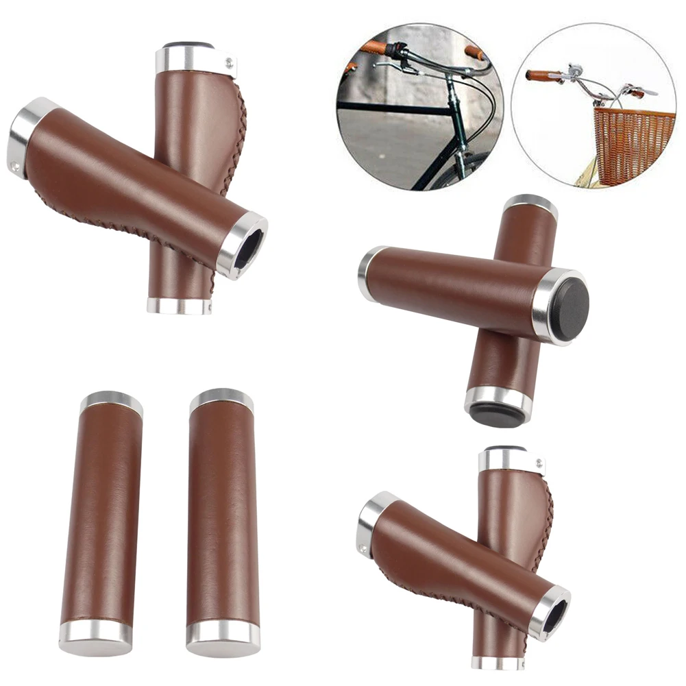 1 пара ручек для велосипеда из искусственной кожи мягкие резиновые ручки пляжа