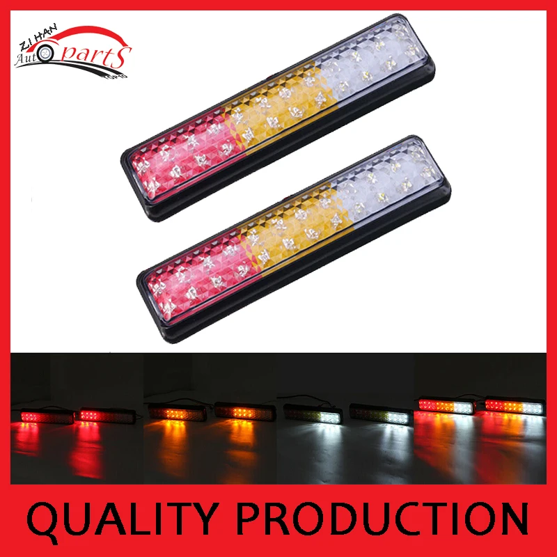 

2 PCS 24LED Trailer Lights Tail Stop Indicator Lamp Truck Trailer Submersible 10-30V IP67