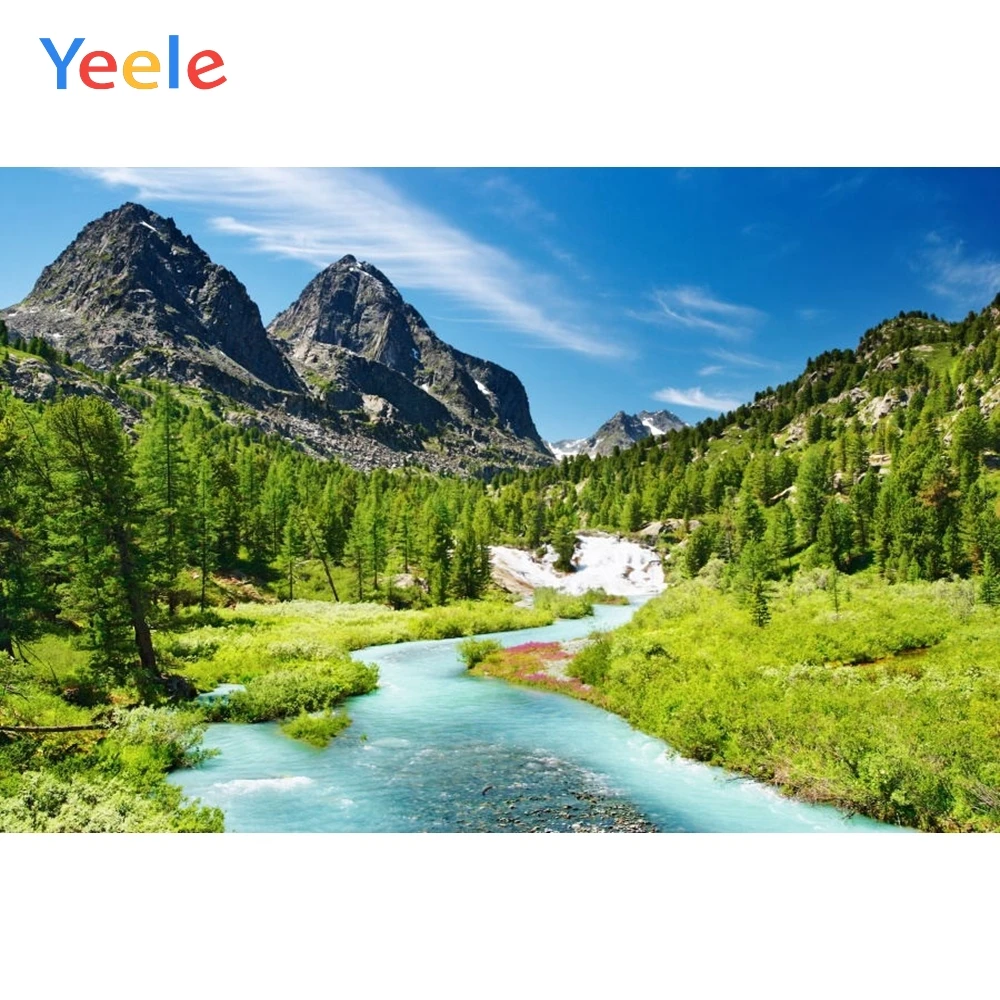 

Yeele Forest Backdrop Mountain Water Nature Travel Newborn Baby Birthday Party Photography Background For Photo Studio Photocall
