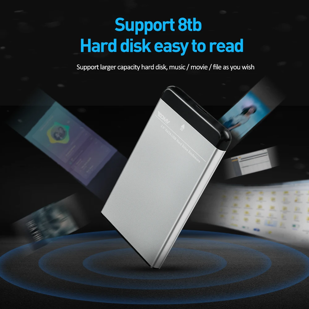 Zomy 2 5 ''чехол для SSD HDD SATA USB 3 0 внешний портативный корпус жесткого диска