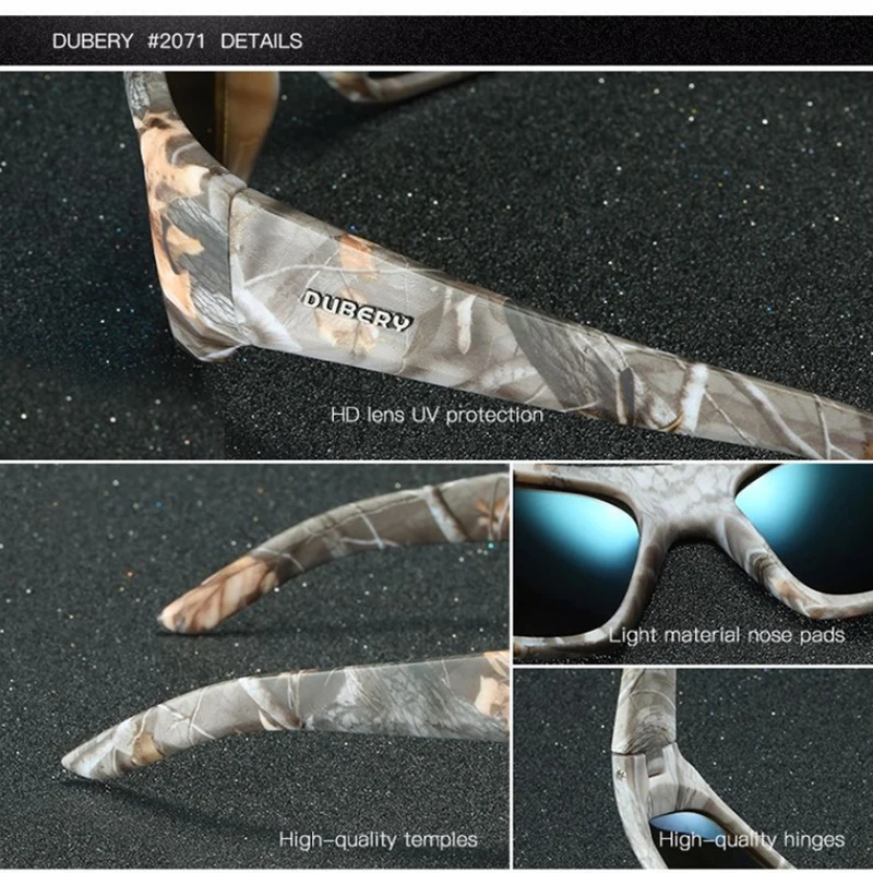 

2 PACK DUBERY Brand Sport Style Men Polarized Sunglasses High Quality Windproof Eye protection UV400 Sun Glasses Travel Goggles