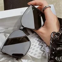 Женские солнцезащитные очки в большой оправе, корейский стиль, 2021