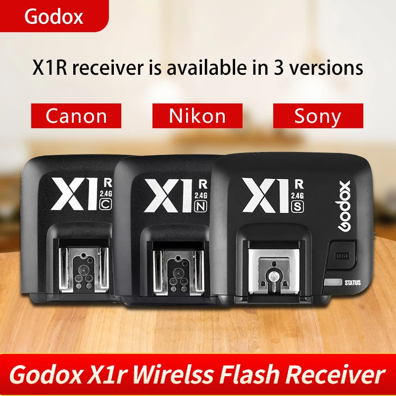 Godox X1R C / N S TTL 2 4G Wirelss ресивер для вспышки X1T C/N/S Xpro триггер Canon Nikon Sony вспышка Speedlite