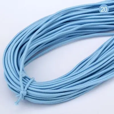 light blue 8meters Высокоэластичная 1 мм цветная круглая резинка круглая эластичная канатная Резиновая лента эластичная линия DIY Швейные аксессуары 8 м/лот - Цвет: light blue 8meters