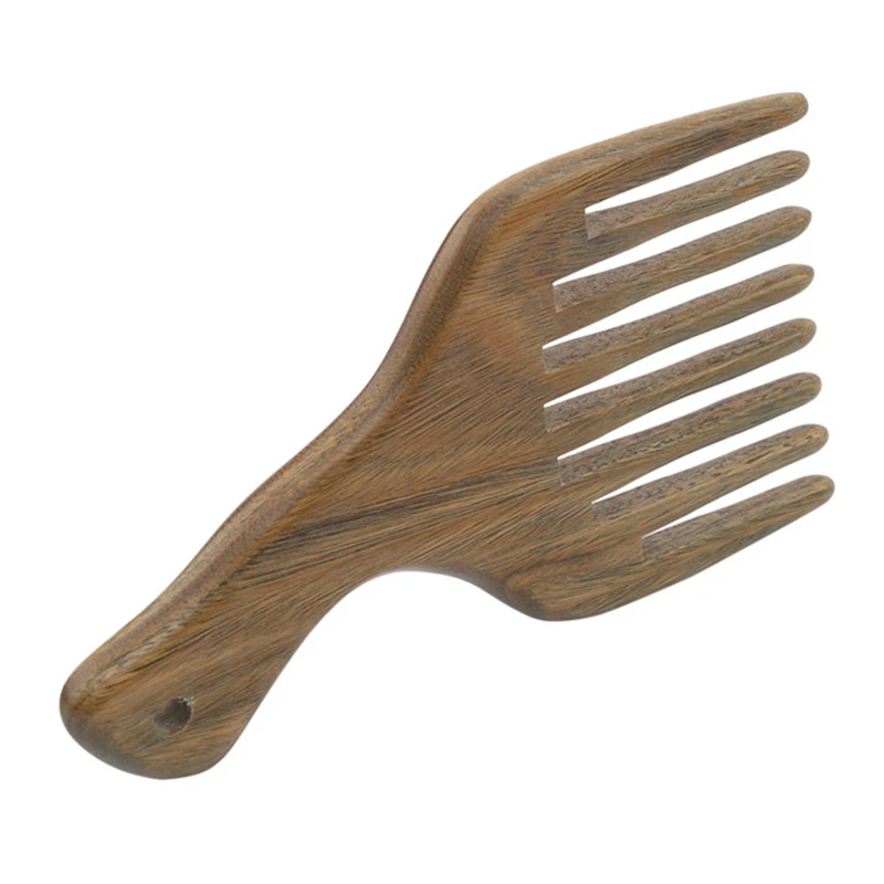 

Wide Tooth Comb New Wooden Massage Shampoo Brush Hair Extension Anti-Static Wooden Hair Pick Sandalwood Comb Hair Straightener