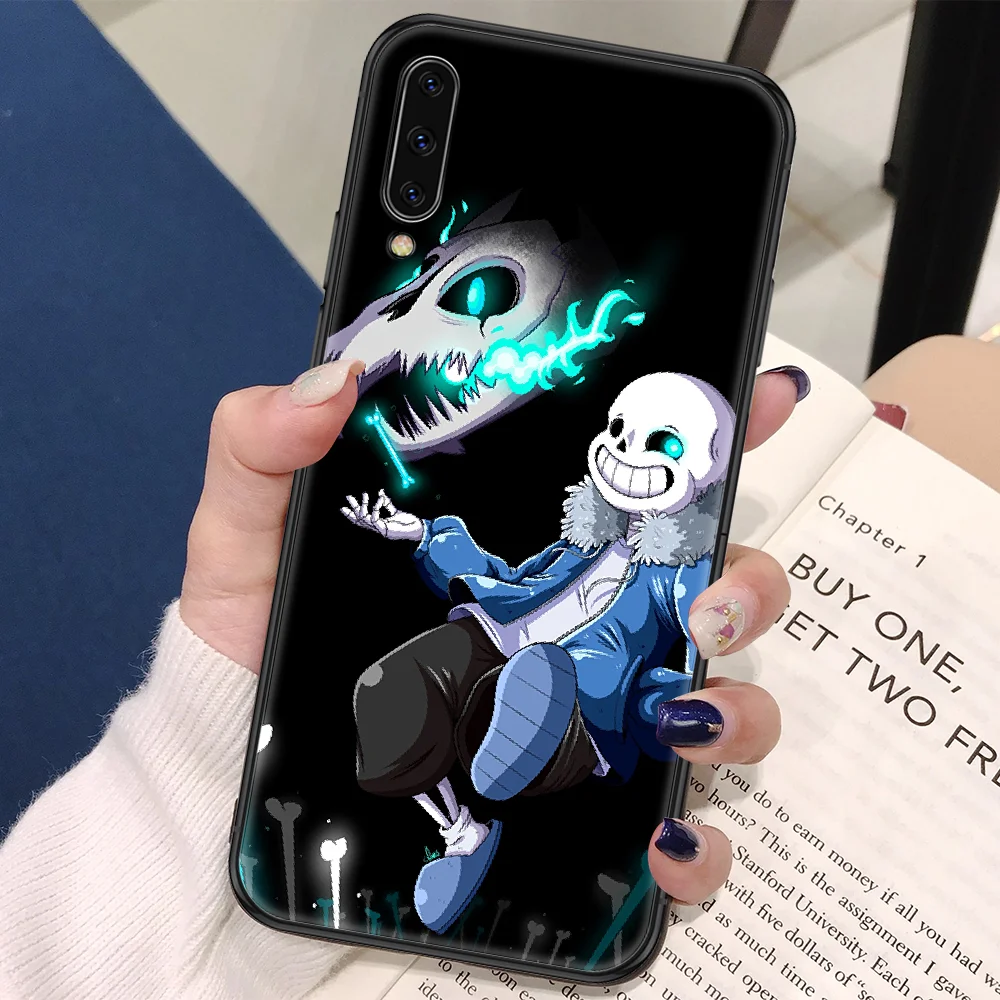 Undertale sans doggo Phone Case For Samsung Galaxy A10 A12 A20E A21S A30 A32 A40 A50 A51 A52 A70 A71 A72 A5 A6 A7 2016 20 black | Мобильные