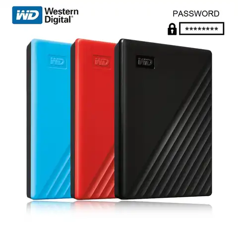 НОВЫЙ Western Digital WD My Passport, внешний жесткий диск на ТБ, USB 3,0, защита паролем, 4 ТБ, 5 ТБ HDD, портативный мобильный жесткий диск