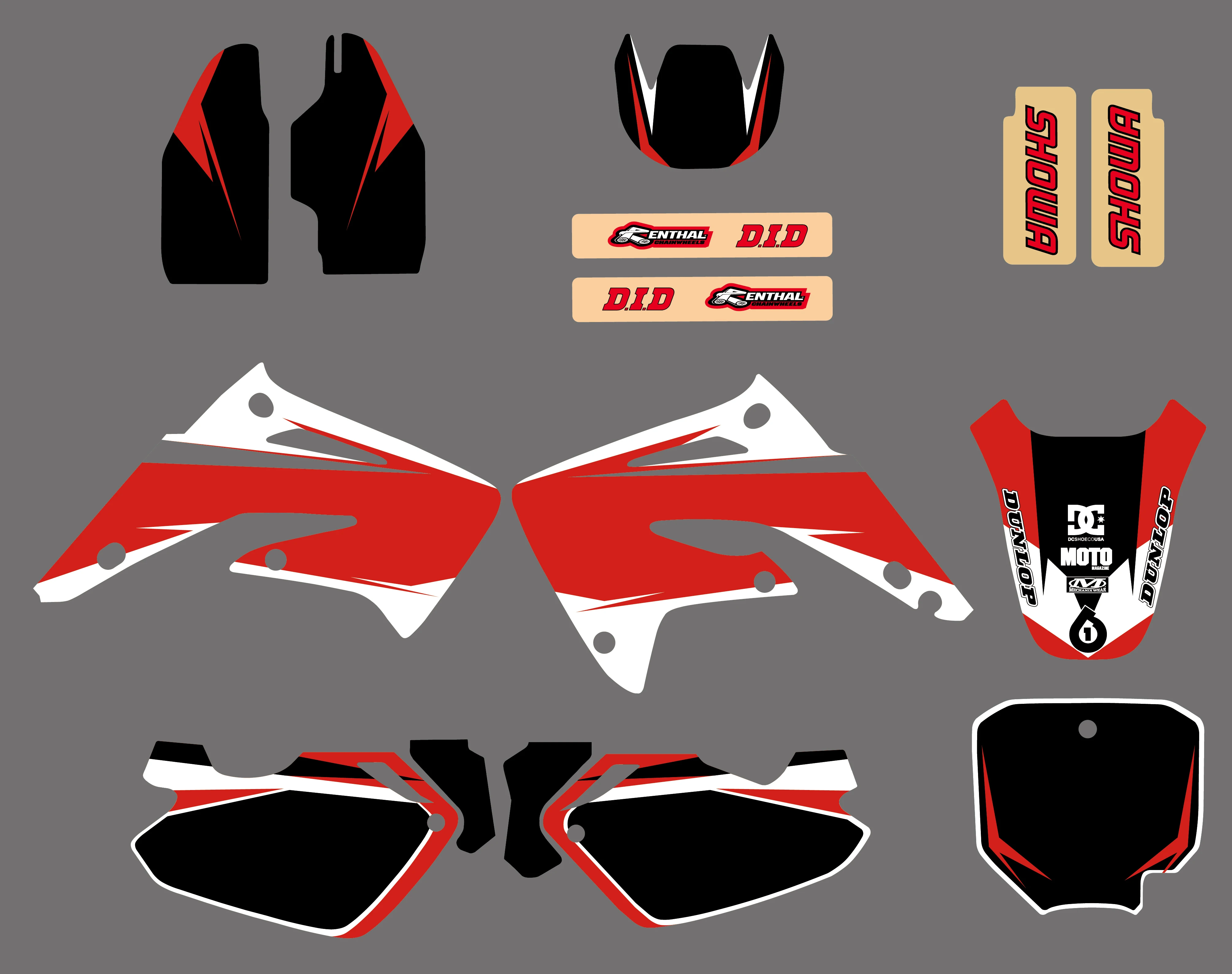 Графические наклейки для мотоцикла Honda CR85R CR85 2003 04 05 06 07 08 09 10 11 2012|sticker kit|team graphicsdecal